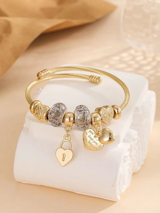 Darcy Charmed Bangle Bracelet