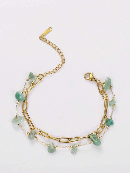 Classic Gem Layered Bracelet