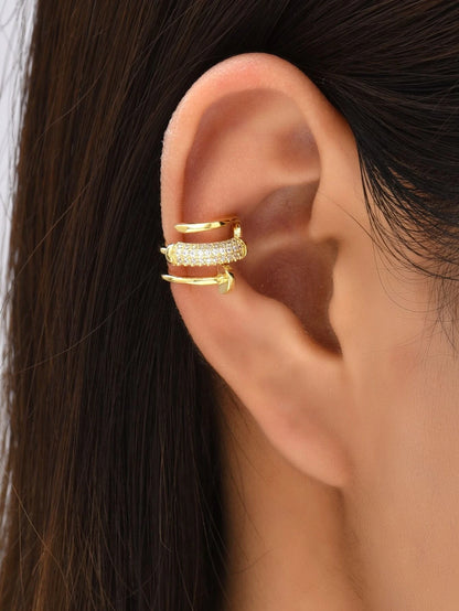 Evie Cuff Earring (1 Pc)-Gold/Silver