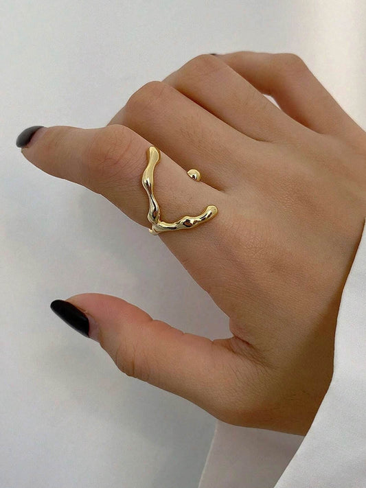 Idalia Geometric Wrap Ring (adjustable)