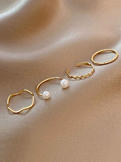 4 Pc Set Minimalist Design Ring