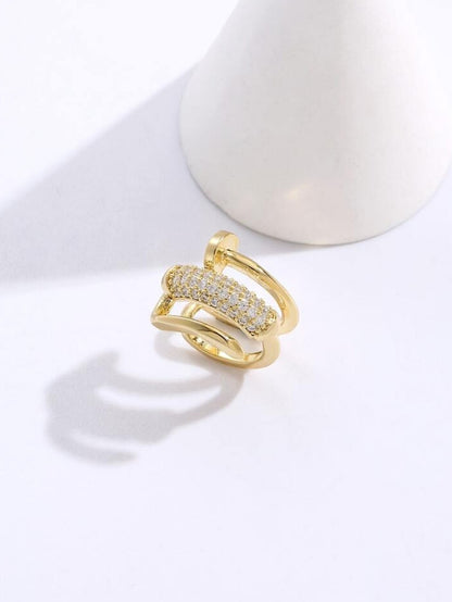 Evie Cuff Earring (1 Pc)-Gold/Silver