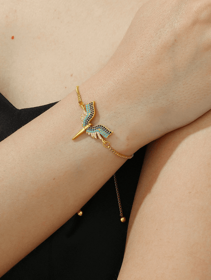 Grace CZ Wing Design Bracelet