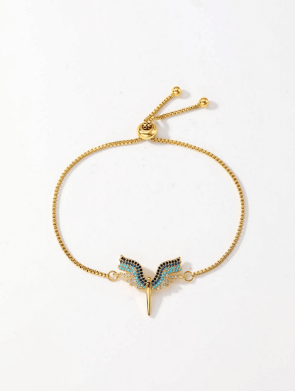 Grace CZ Wing Design Bracelet