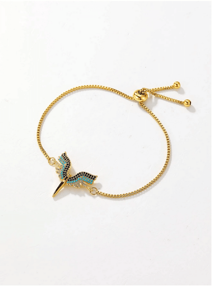 Grace CZ Wing Design Bracelet