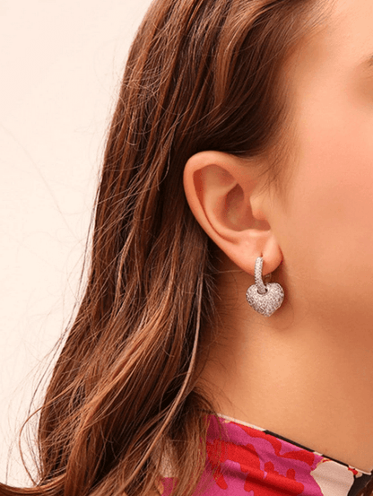 Naomi CZ Elegant Earrings (Silvertone & Gold)