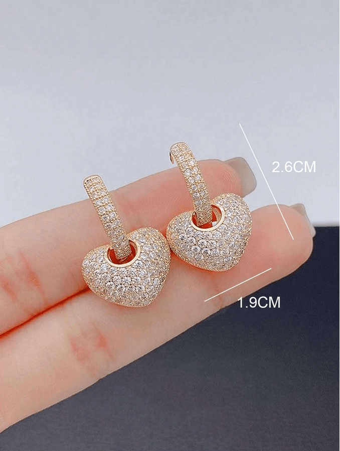 Naomi CZ Elegant Earrings (Silvertone & Gold)