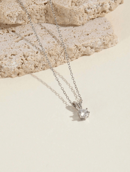 925 Sterling Silver Loisa Cz Pendant Necklace