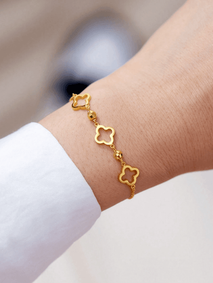 925 Sterling Silver Elegant Bracelet-18k Vermeil Gold Plated