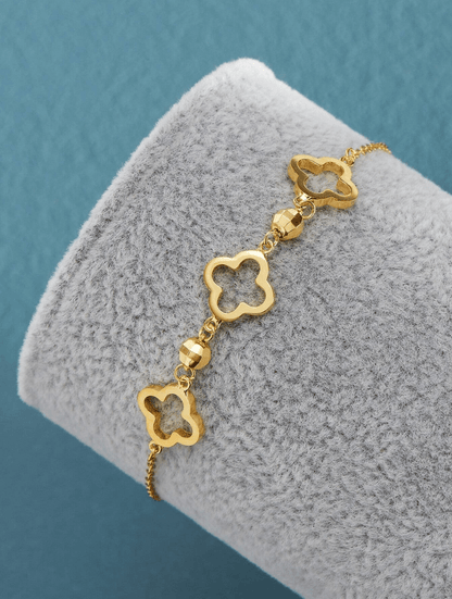 925 Sterling Silver Elegant Bracelet-18k Vermeil Gold Plated