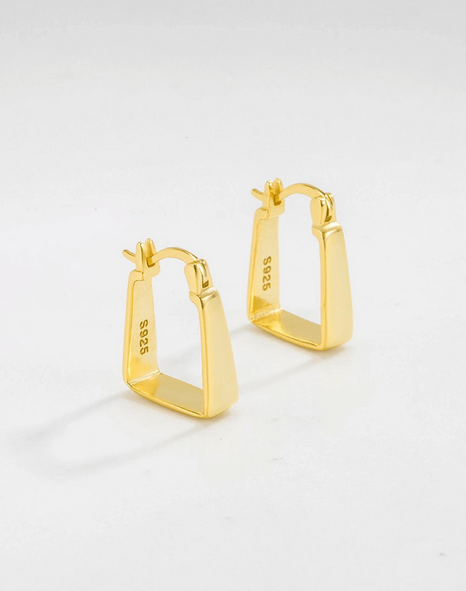 925 Sterling Silver Eleonor Earrings-18k Vermeil Gold Plated