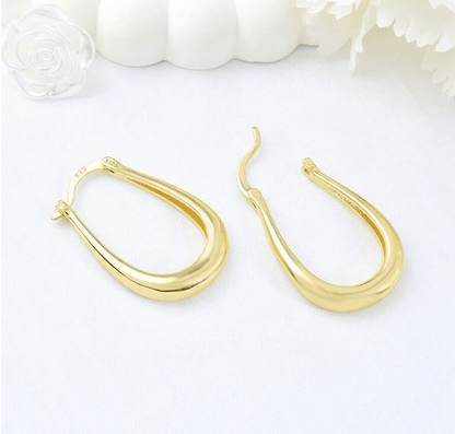 925 Sterling Silver Margaux Earrings-18k Vermeil Gold Plated