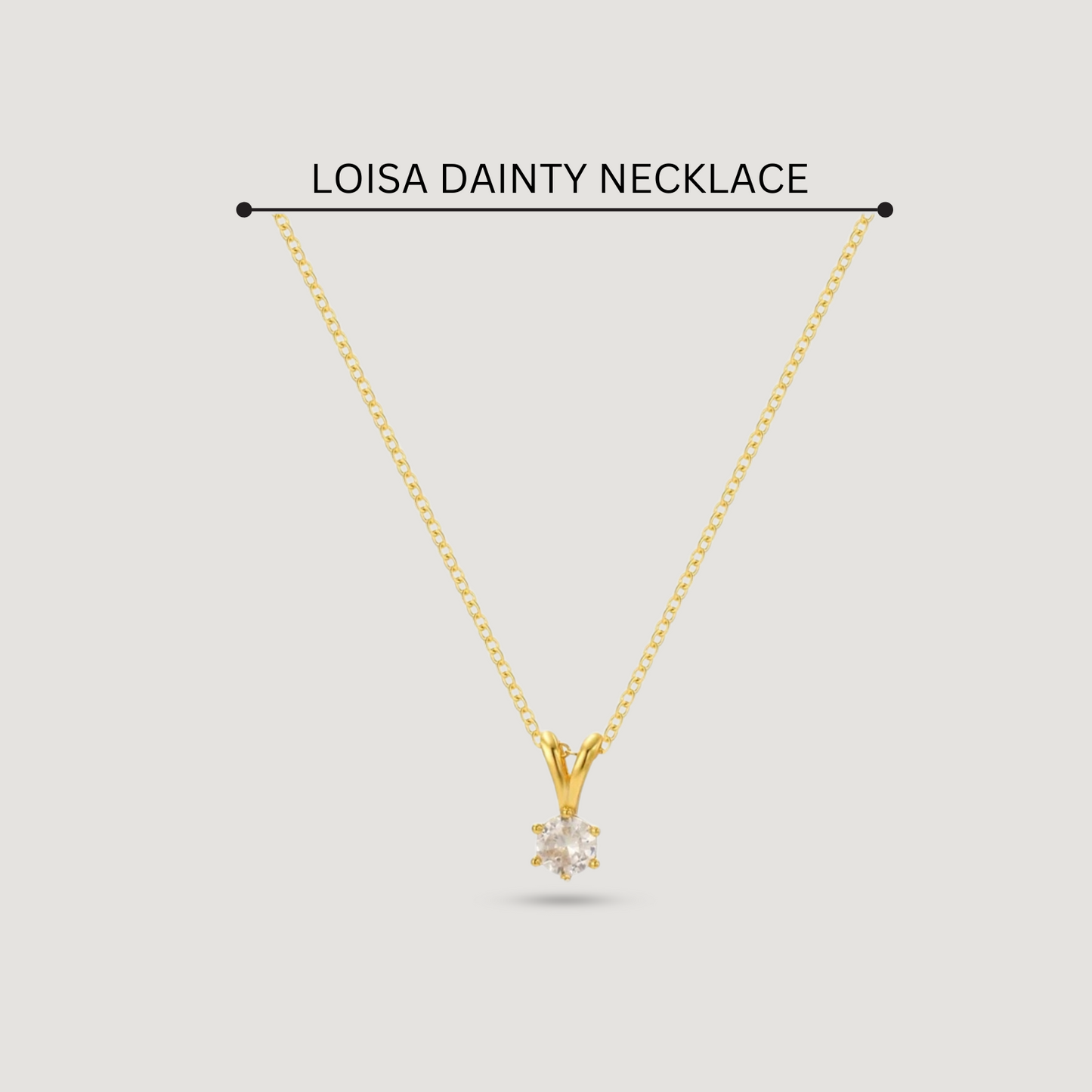 925 Sterling Silver Loisa Cz Pendant Necklace-18k Vermeil Gold Plated