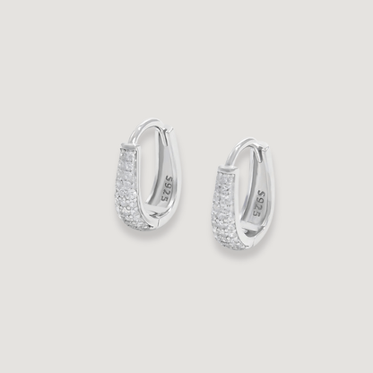 925 Sterling Silver Charry Classic Hoops -18k Vermeil Gold Plated