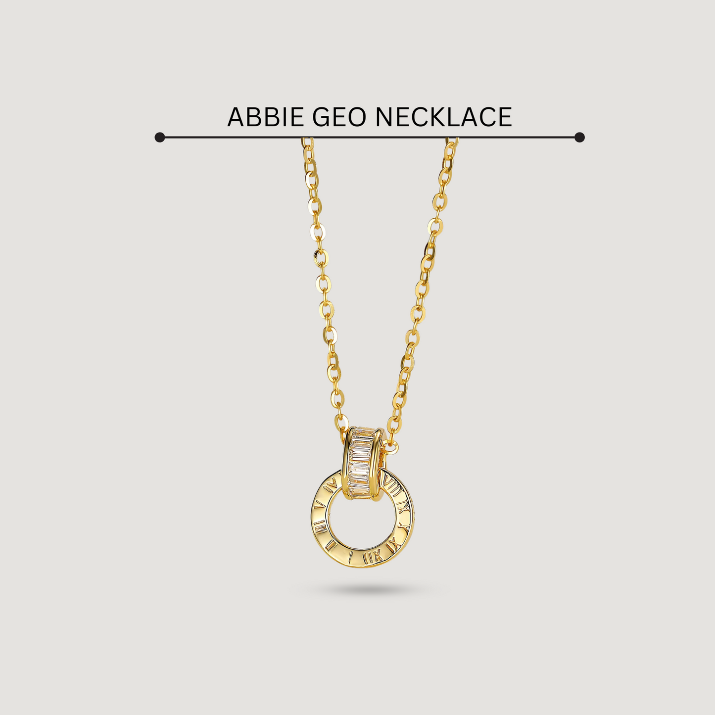 925 Sterling Silver Abbie Necklace-18k Vermeil Gold Plated