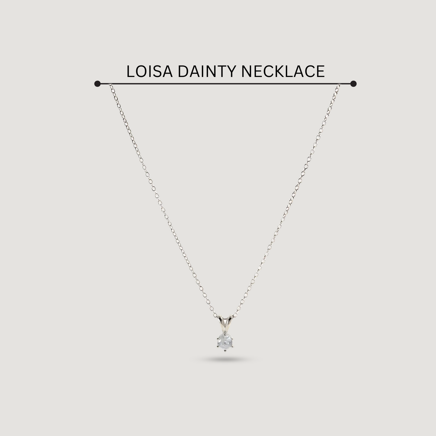 925 Sterling Silver Loisa Cz Pendant Necklace