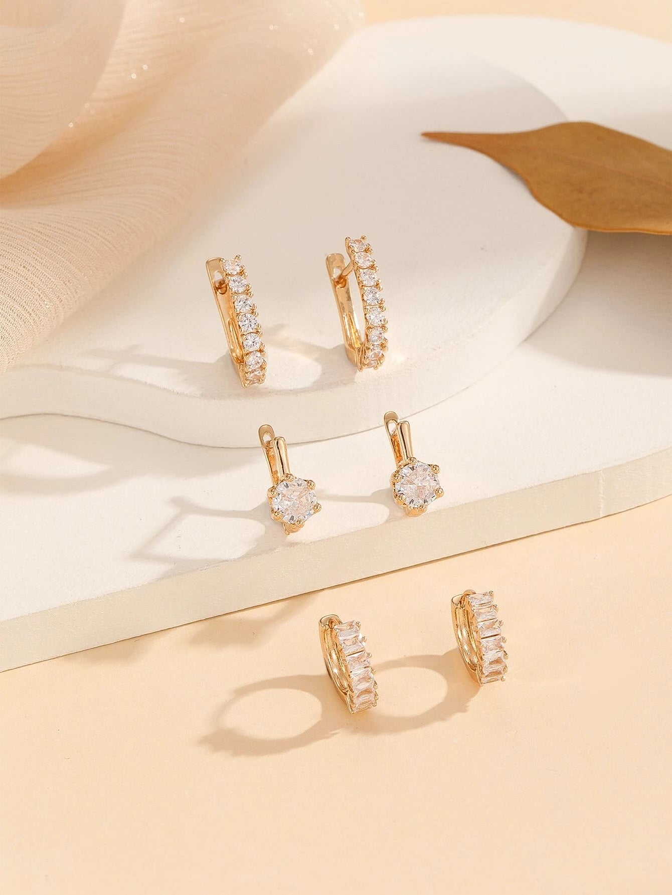 Millie Dainty 3 Pairs Set Earrings