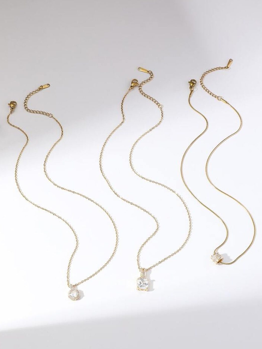 Aurelia Premium  3 -Pc Set 18k Gold Plated Necklace